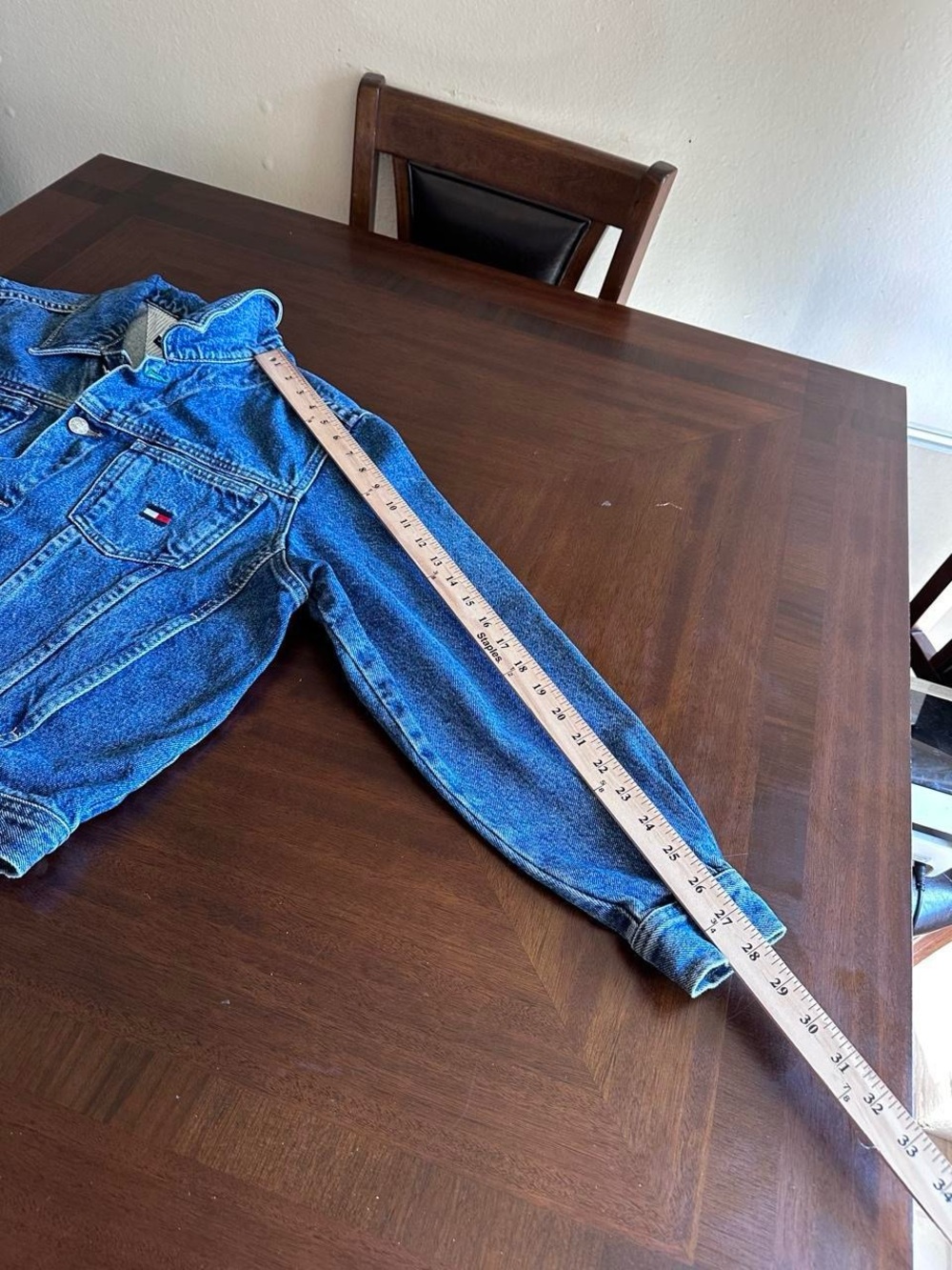 Vintage Tommy Hilfiger Embroidered Denim Jacket Women’s M Blue Y2K - Picture 5 of 5